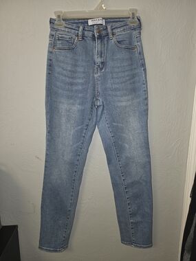 Wax Jean Medium Blue High-Rise Slim Jeans